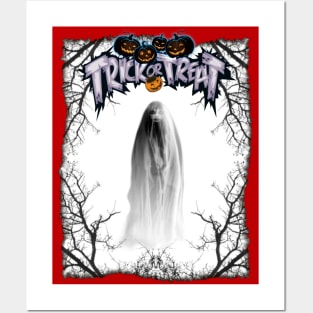 Trick or treat Halloween fantôme Posters and Art